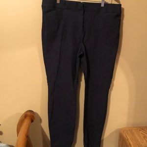 Dark Navy Skinny Work Pants